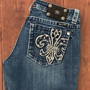 Miss Me Fleur De Les Cutoff Shorts, Size 30